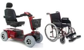 Mobilityscooter y Silla ruedas en alquiler